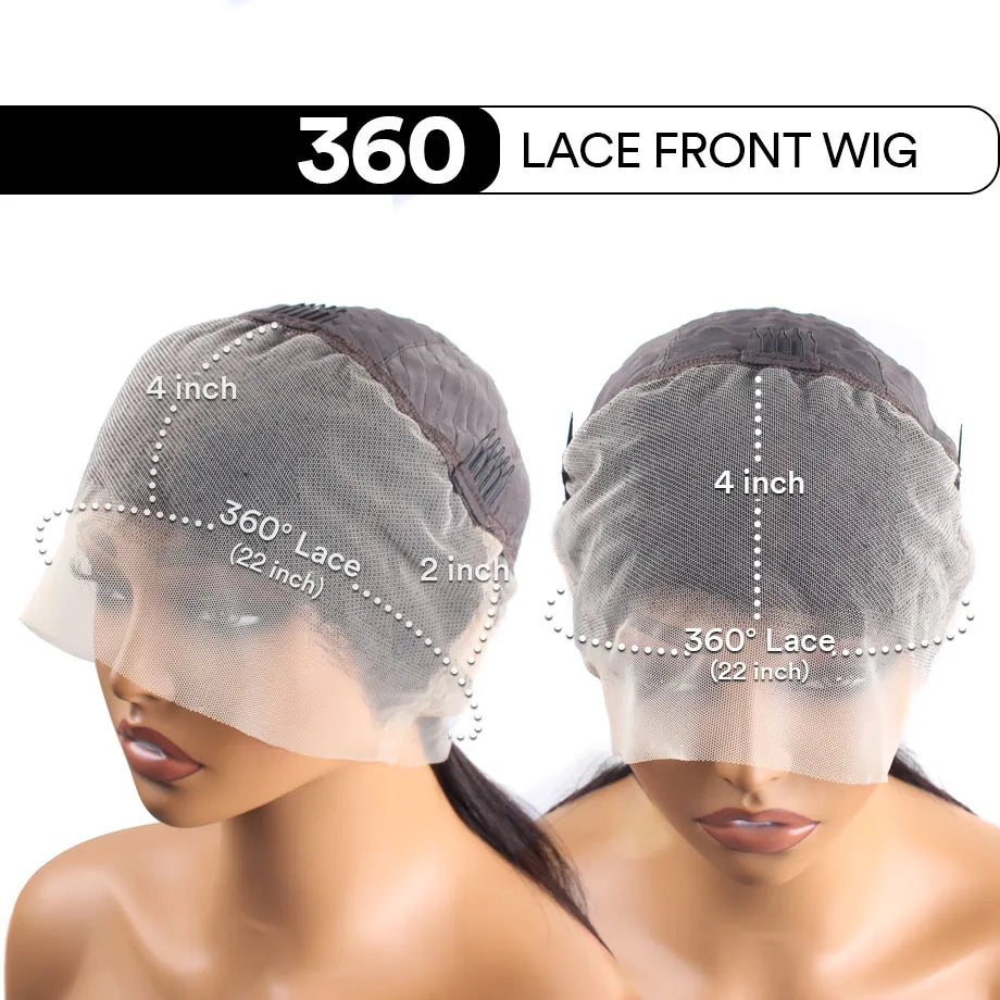 Water Wave 30 Inch Invisible Strap 360 Full Lace Front Wig Honey Blonde Highlight Deep Wave Frontal Wig Glueless Wig Human Hair