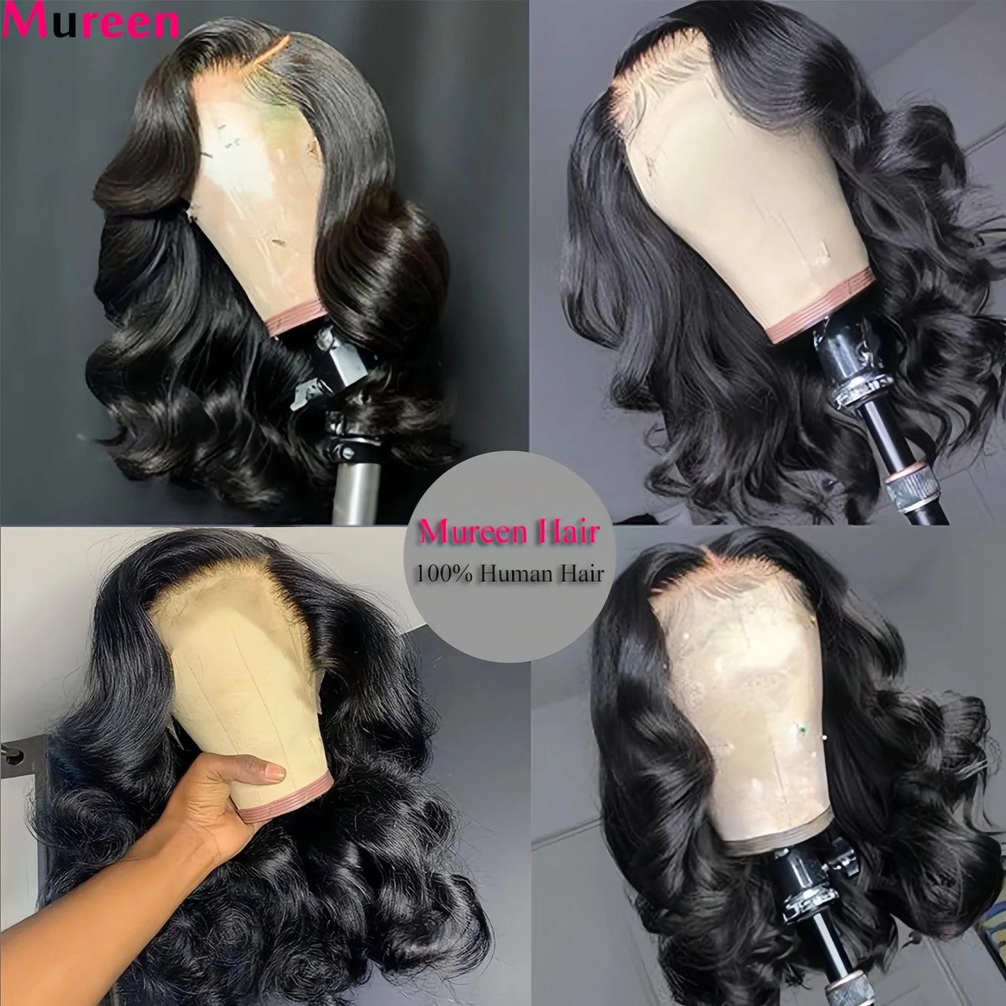 250% Density Bob Wig Body Wave Wear And Go Glueless Wigs For Women Ready To Wear Human Hair Wigs Pre Plucked Lace Wig Human Hair