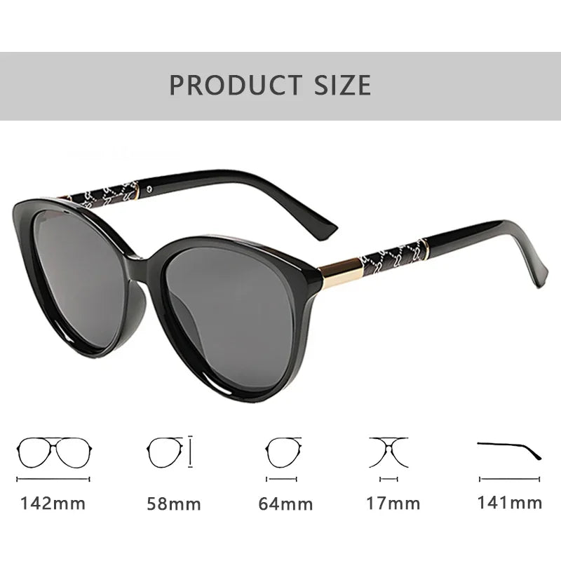 Luxury Designer Fashion Brand Polarized Sunglasses Women 2025 New Trendy Outdoor Shades Glasses Summer Travel Party Sunglasses