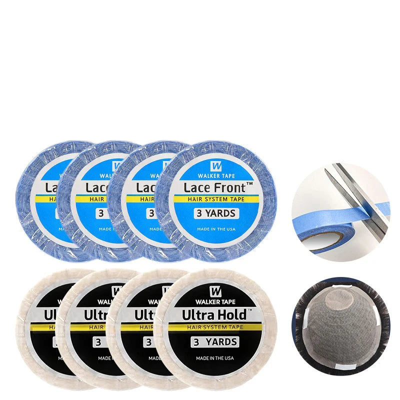 3/12 Yard Lace Wig Glue Hair System Tape For Toupee Lace Wig Tape Glue for Hair Extensions Ultra Hold Adhesive Tape Glue for Wig