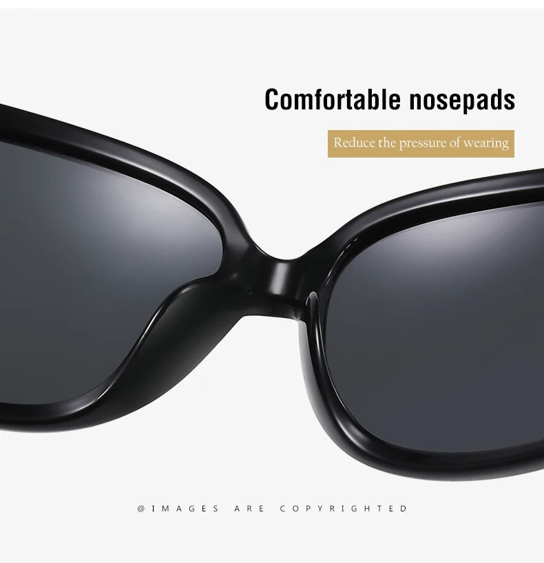 YSYX Polarized Women's Sunglasses Brand Designer Sun Glasses Fashion Classic Big Frame Glass Female Vintage Oculos De Sol ST2012