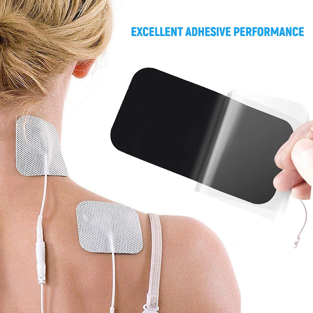 Physiotherapy Tens Electrode Pads Conductive Gel Therapeutic Pulse Pressure Electrical Compex Muscle Stimulator Massage Patches