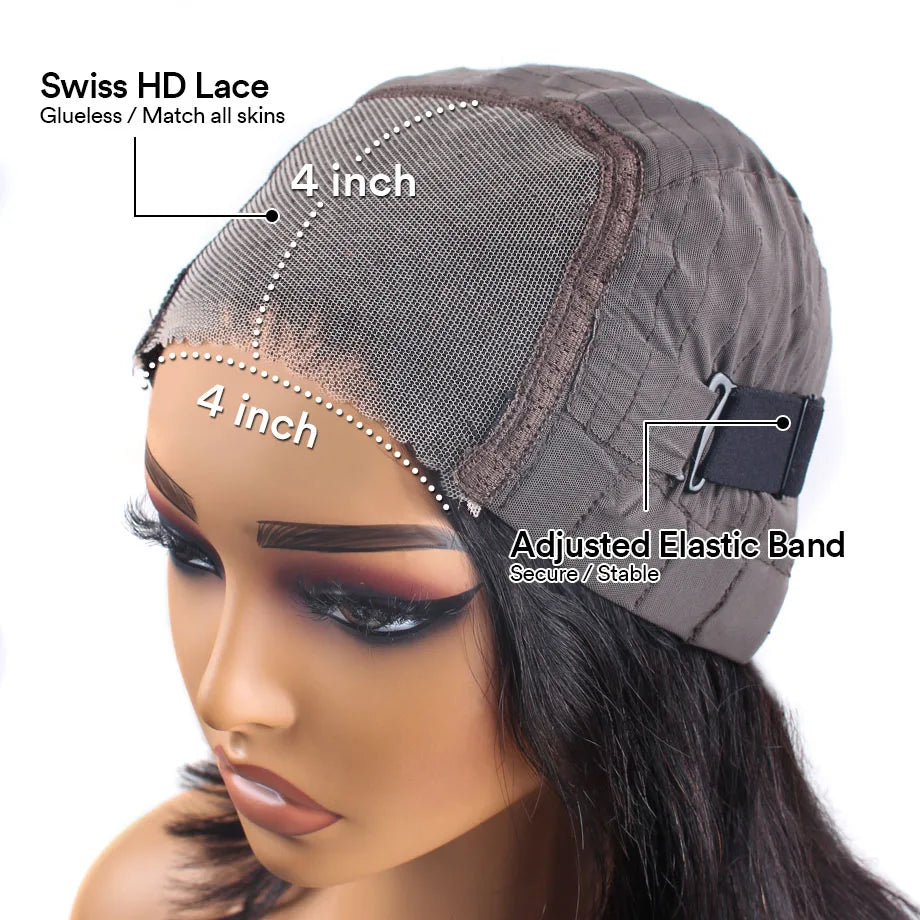 Body Wave Glueless Wig Human Hair Ready To Wear Pre Plucked Pre Cut 4x4 5x5 Hd Lace Closure Wig 30inch Body Wave Human Hair Wigs