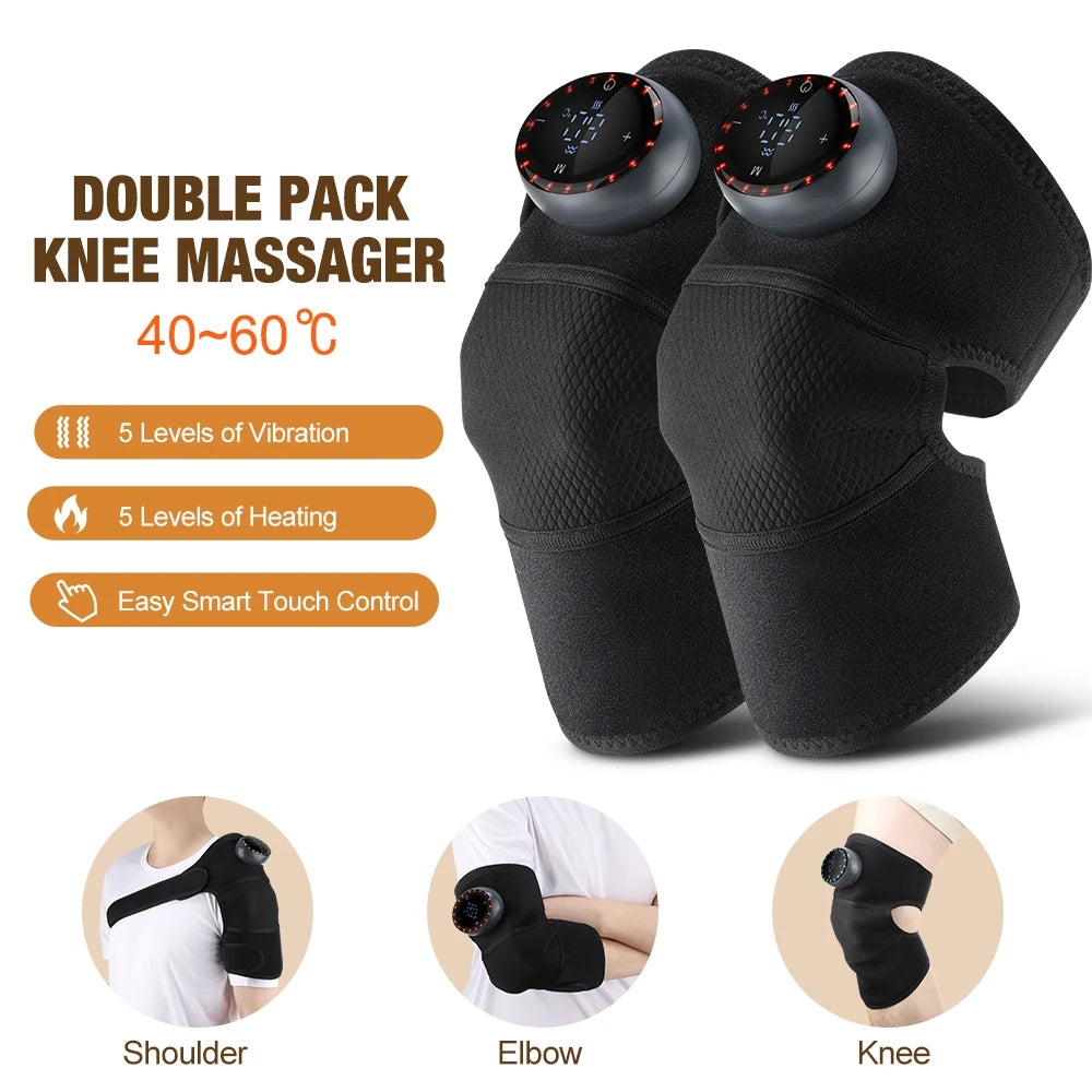 5-gear Electric Heating Knee Protection Massage Warm Compress Joint Protection Neck Shoulder Knee Vibration Pressing Intelligent