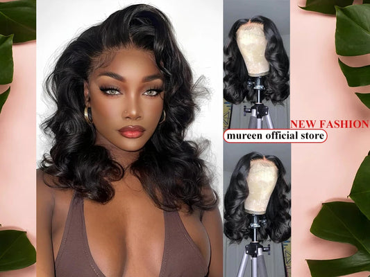 250% Density Bob Wig Body Wave Wear And Go Glueless Wigs For Women Ready To Wear Human Hair Wigs Pre Plucked Lace Wig Human Hair