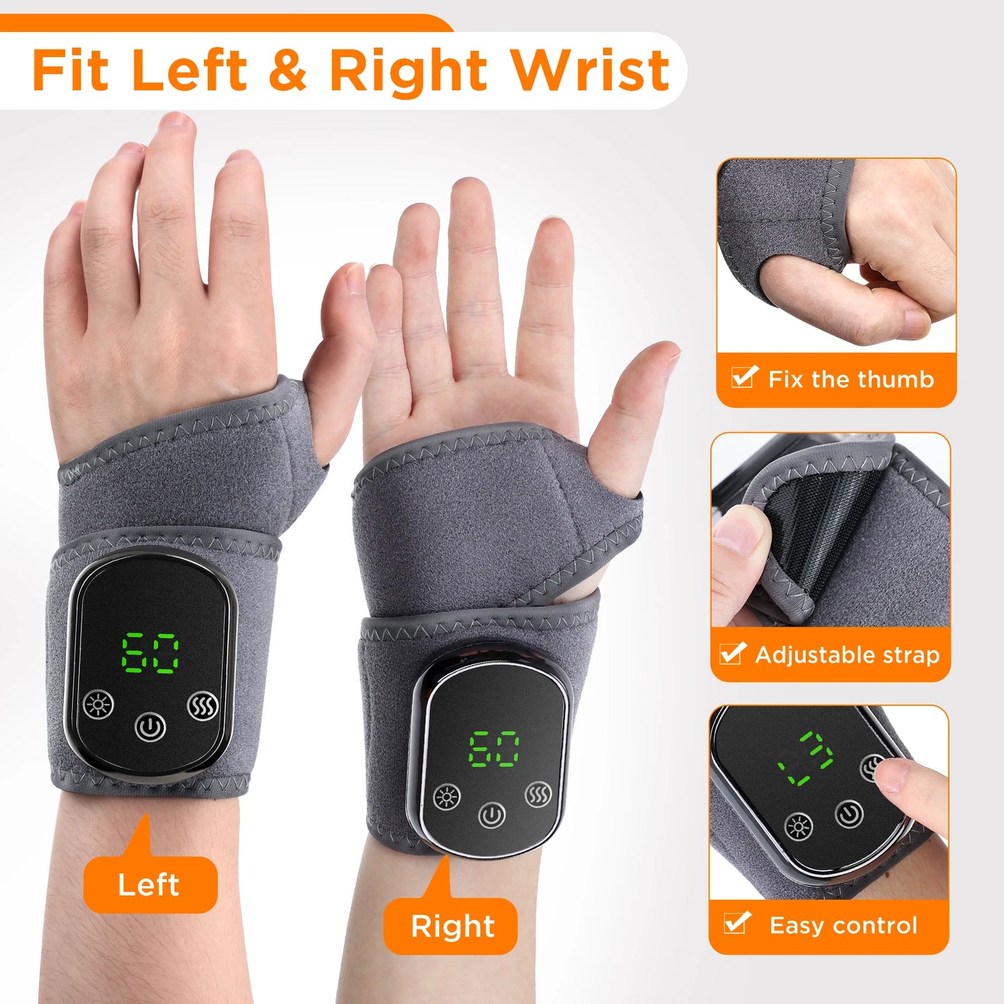 Electric foot and hand massager can vibrate and heat the ankles and ankles, and the bracket joints are portable, which can relax