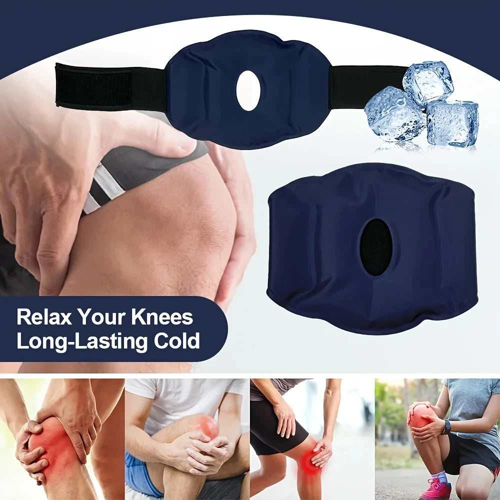 Reusable Nylon Gel Knee Pack for Hot/Cold Therapy, Easing Discomfort and Aiding Foot Relaxation