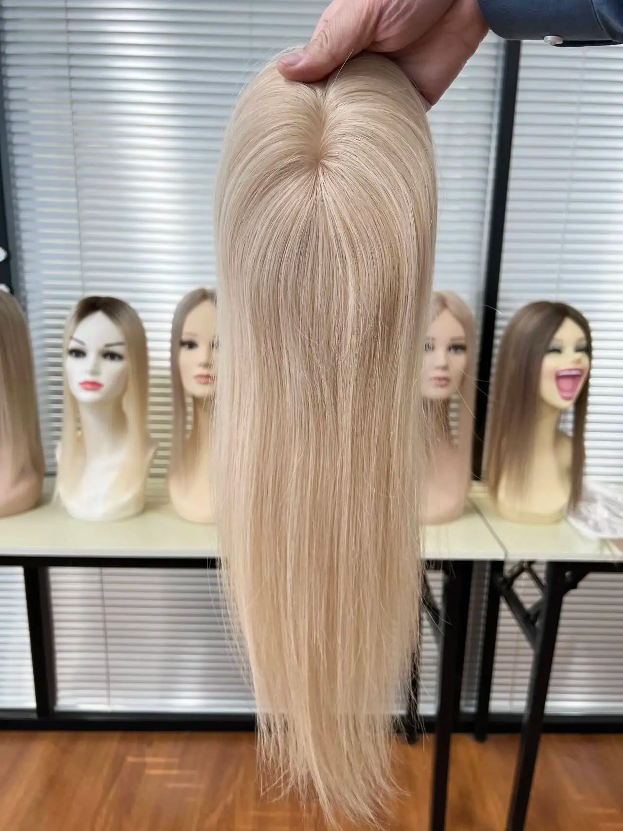 Premium 3x5inch Silk Base Human Hair Toppers 14"-16" Hand-Crocheted 130% Density Breathable Ombre T3-60 100% Realistic Knot-Free
