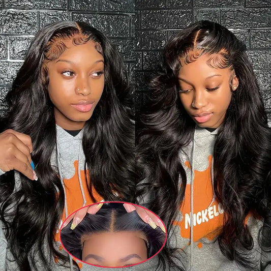 Body Wave Glueless Wig Human Hair Ready To Wear Pre Plucked Pre Cut 4x4 5x5 Hd Lace Closure Wig 30inch Body Wave Human Hair Wigs
