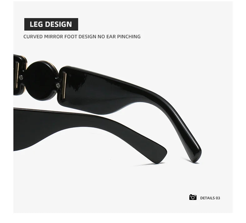 LONSY Fashion Square Sunglasses Woman Brand Design Black Gradient Sun Glasses Female Big Frame Retro Vintage Oculos De Sol UV400