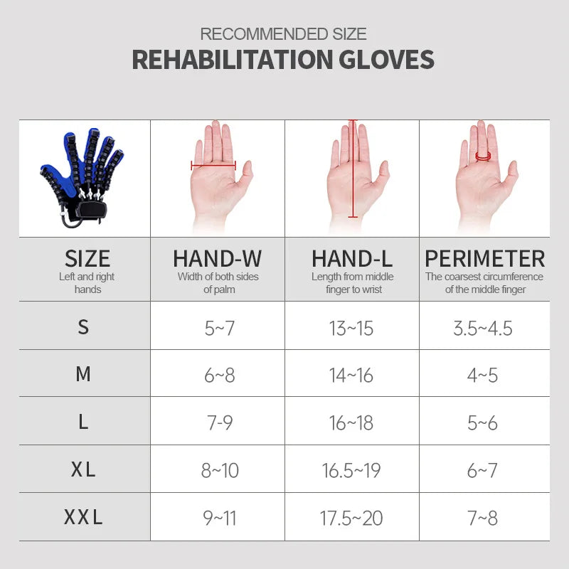 Intelligent Massage Gloves Robot Rehabilitation Gloves for Stroke Hemiplegia Hand Function Recovery Finger Trainer Hand Exercise
