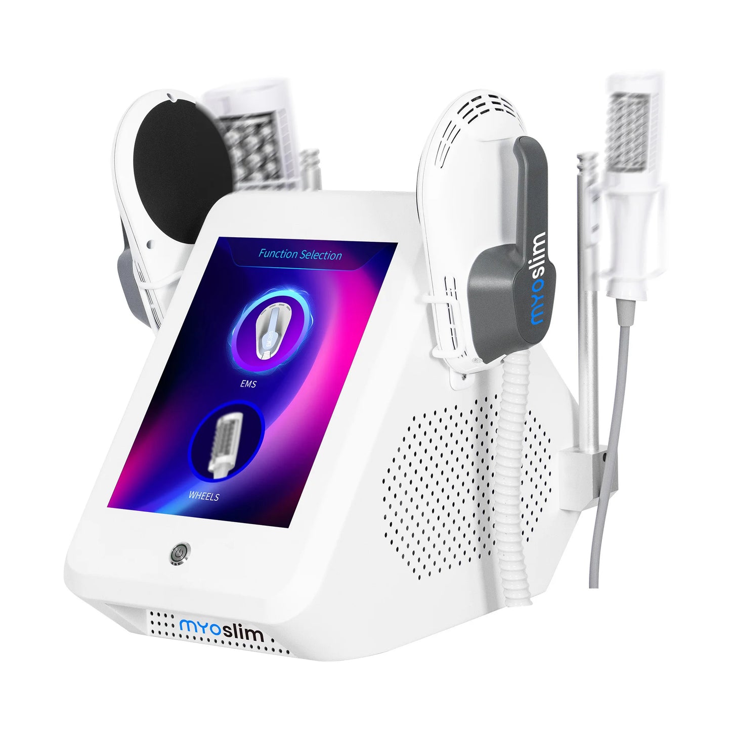 New Myoslim Desktop RF Body Shaping Machine Pro Roller Massage Magnetic Slimming EMS Fat Reduction Weight Loss White Equipment