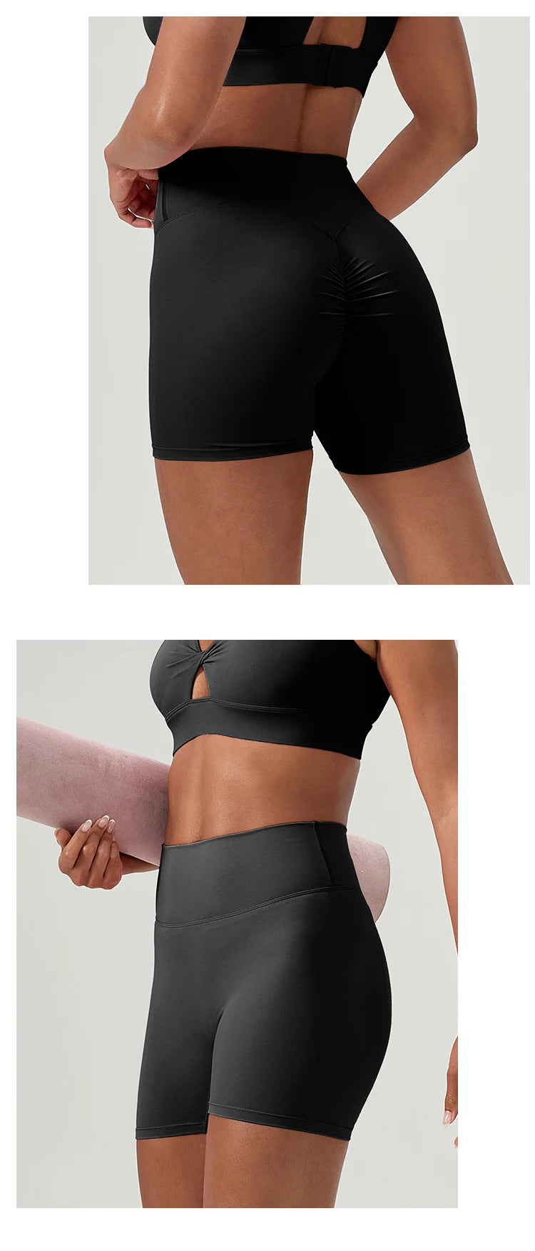 2 Pieces Women Yoga Set High Waist Elastic Running Shorts Bra Tops Gym Suit Summer Running Fitness Workout Clothes