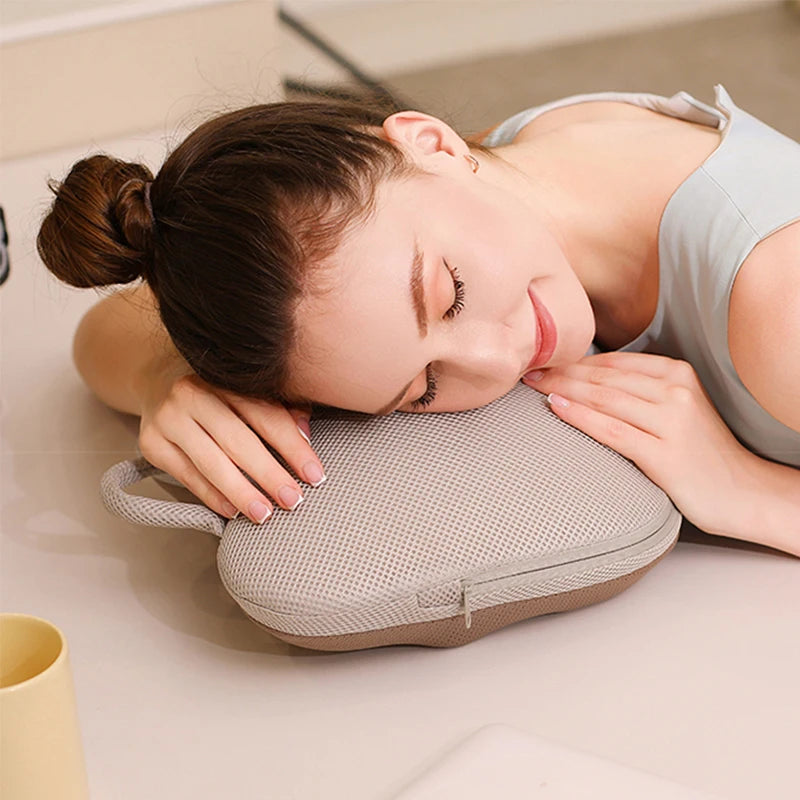 Massage cushion massager, waist and back kneading massager, full body usable, hot compress massage backrest