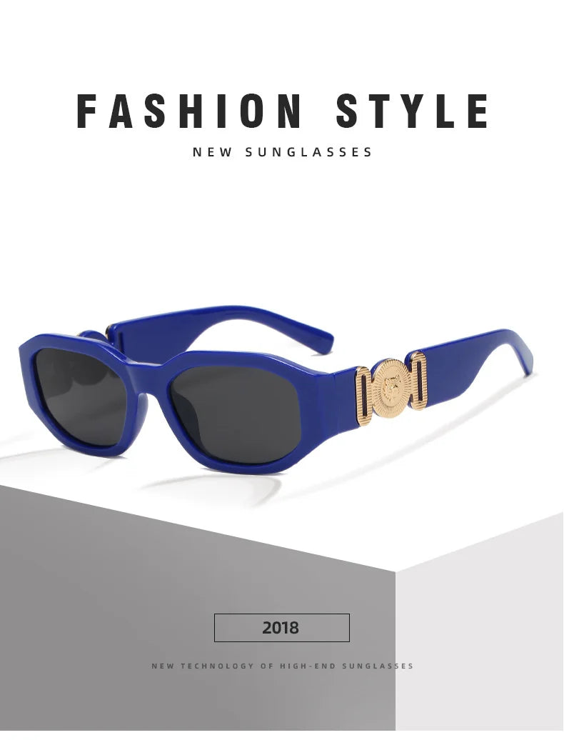 LONSY Fashion Square Sunglasses Woman Brand Design Black Gradient Sun Glasses Female Big Frame Retro Vintage Oculos De Sol UV400