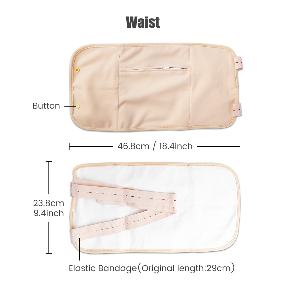 Castor Oil Pack Wrap Reusable Organic Cotton Castor Oil Packs with Adjustable Elastic Strap Castor Oil Compress Packs for Body