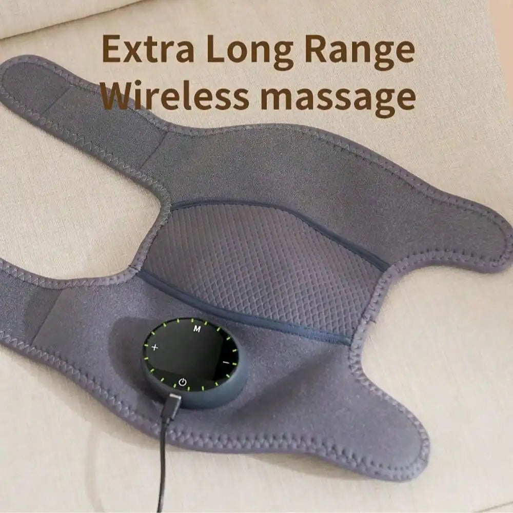 1 Rechargeable Heated Knee Massager, Adjustable 3D Fully Heated Knee Pad With Heating Mode And Adjustable Vibration