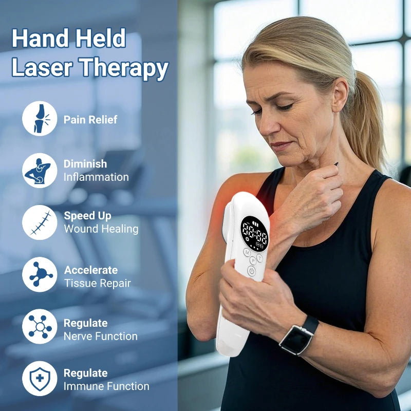 Medical Grade Near Infrared Laser Therapy Device Fast Wound Healing,Anti-Inflammation Nerve Regeneration Physiotherapy Equipment