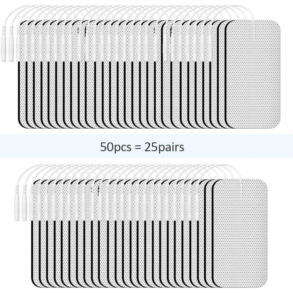 Physiotherapy Tens Electrode Pads Conductive Gel Therapeutic Pulse Pressure Electrical Compex Muscle Stimulator Massage Patches