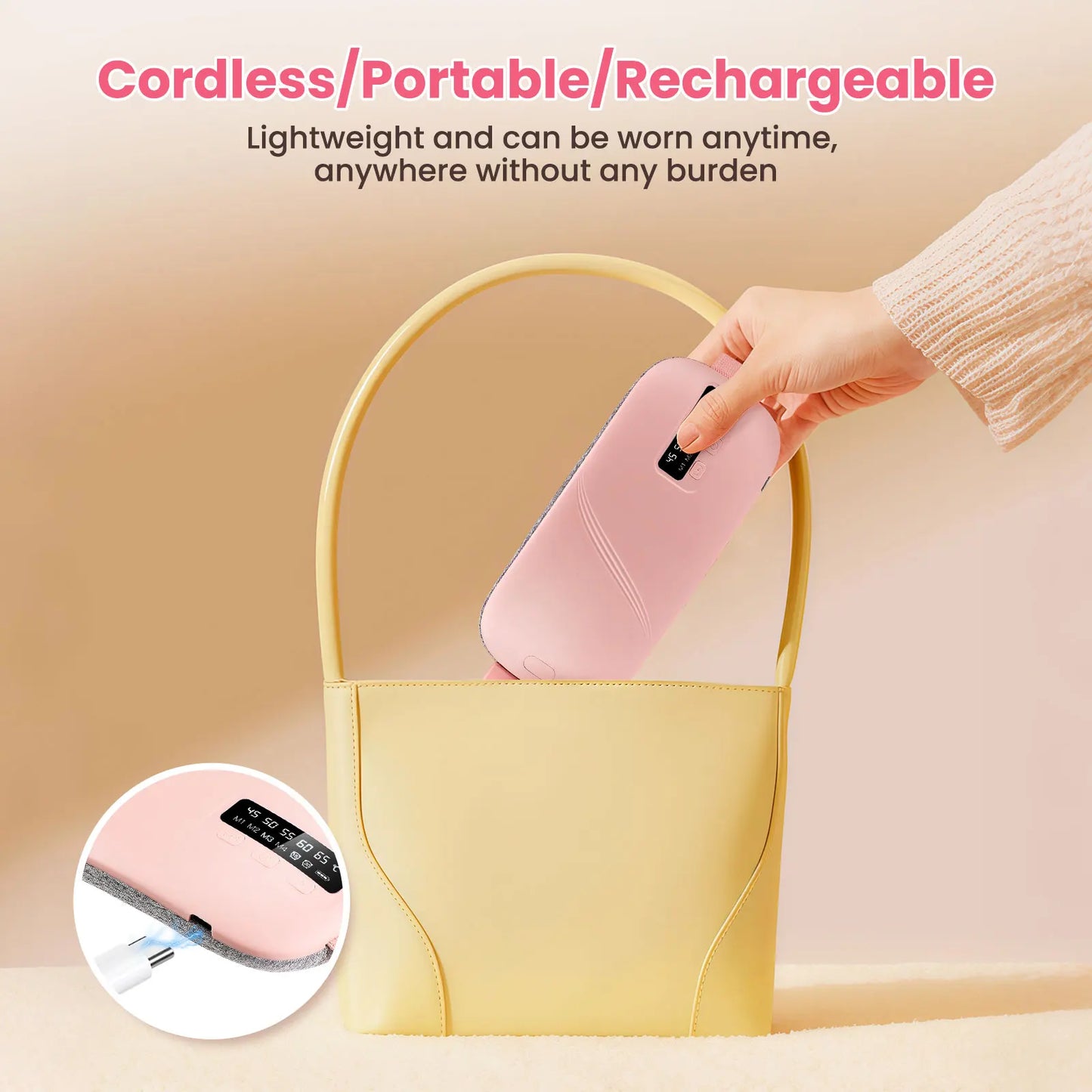 Lady Menstrual Heating Pad Warm Palace Belt Relieve Menstrual Pain Hot Compress Massager Uterus Cold Dysmenorrhea Relieving Belt