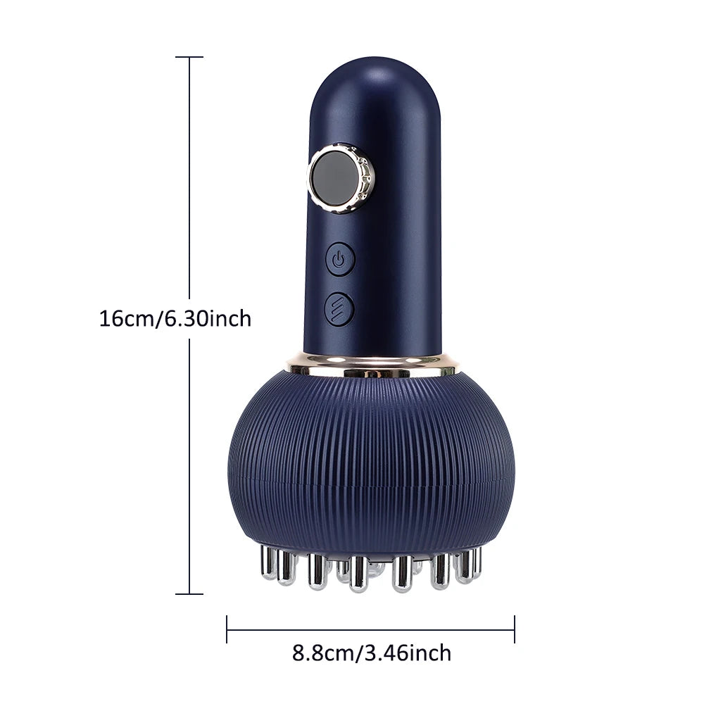 Electric Meridian Body Massage Brush Lymphatic Drainage Machine Microcurrent Anti Cellulite Guasha Physiotherapy Apparatus