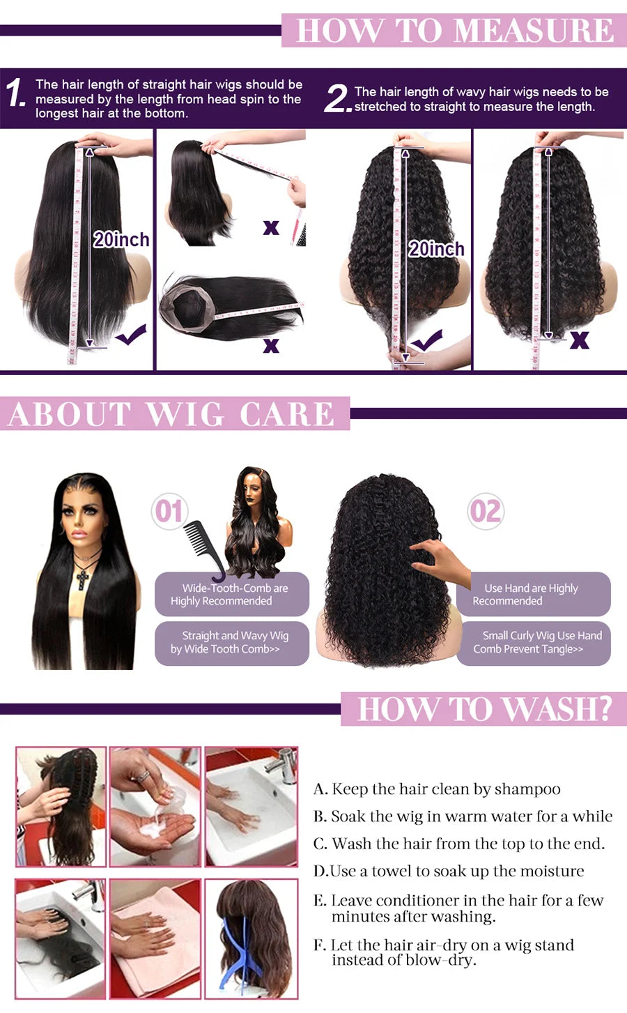 Wow Angel 250% HD Lace Frontal Wigs 13X6 Water Wave Wigs 28inch Lace Front Wigs Pre Plucked Curly Wig Human Hair Wig For Women