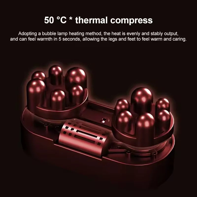 Extra Big Electric Foot Massager Hot Compress Shiatsu Kneading Leg Roller Kneading Calf Deep Relieve Fatigue Relaxation Muscle