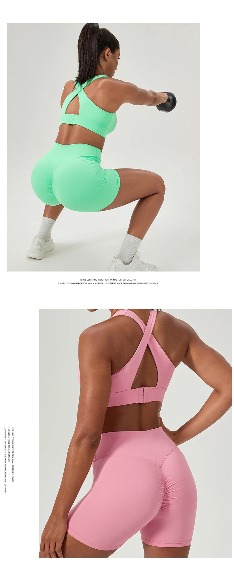 2 Pieces Women Yoga Set High Waist Elastic Running Shorts Bra Tops Gym Suit Summer Running Fitness Workout Clothes