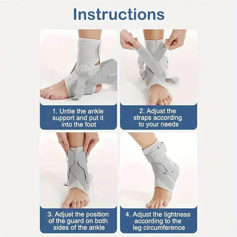 1/2PCS Ankle Brace for Sprained Ankle Support with Side Stabilizers for Men Women Ankle Splint Stabilizer Recovery Tendonitis