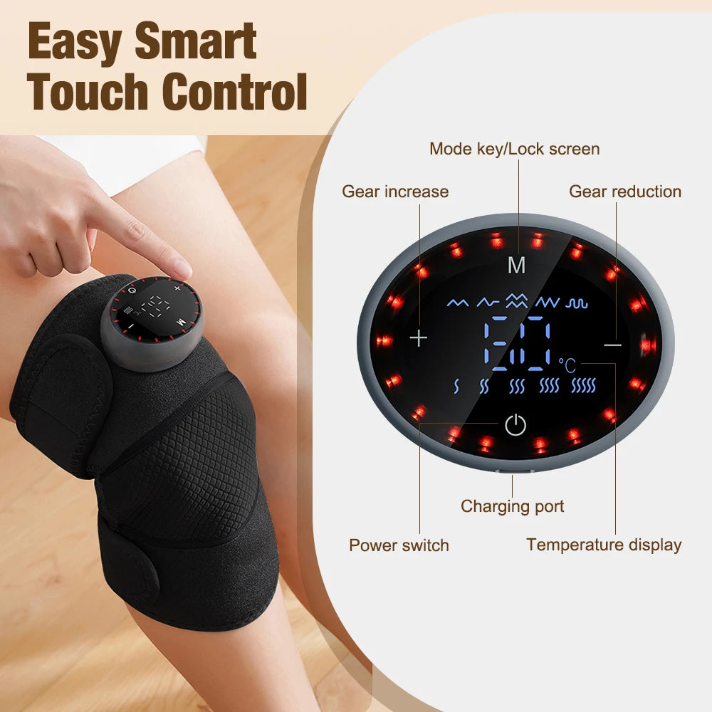 5-gear Electric Heating Knee Protection Massage Warm Compress Joint Protection Neck Shoulder Knee Vibration Pressing Intelligent