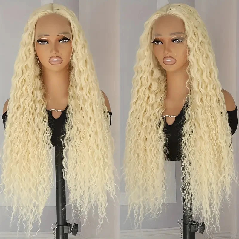 Blonde Wig Human Hair Deep Wave 13x6 Hd Lace Frontal Wig 250 Density Brazilian Front Wigs Pre Plucked 613 Curly Human Hair Wigs