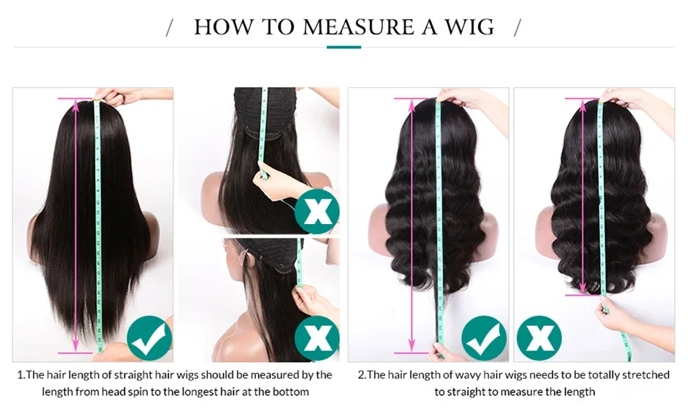 44 46 Long Inch 13x4 HD Lace Front Wig Brazilian Straight Human Hair Wig For Women 200 Density 13x6 Transparent Lace Frontal Wig