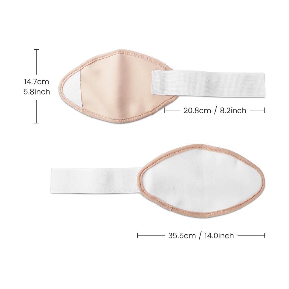 Castor Oil Pack Wrap Reusable Organic Cotton Castor Oil Packs with Adjustable Elastic Strap Castor Oil Compress Packs for Body