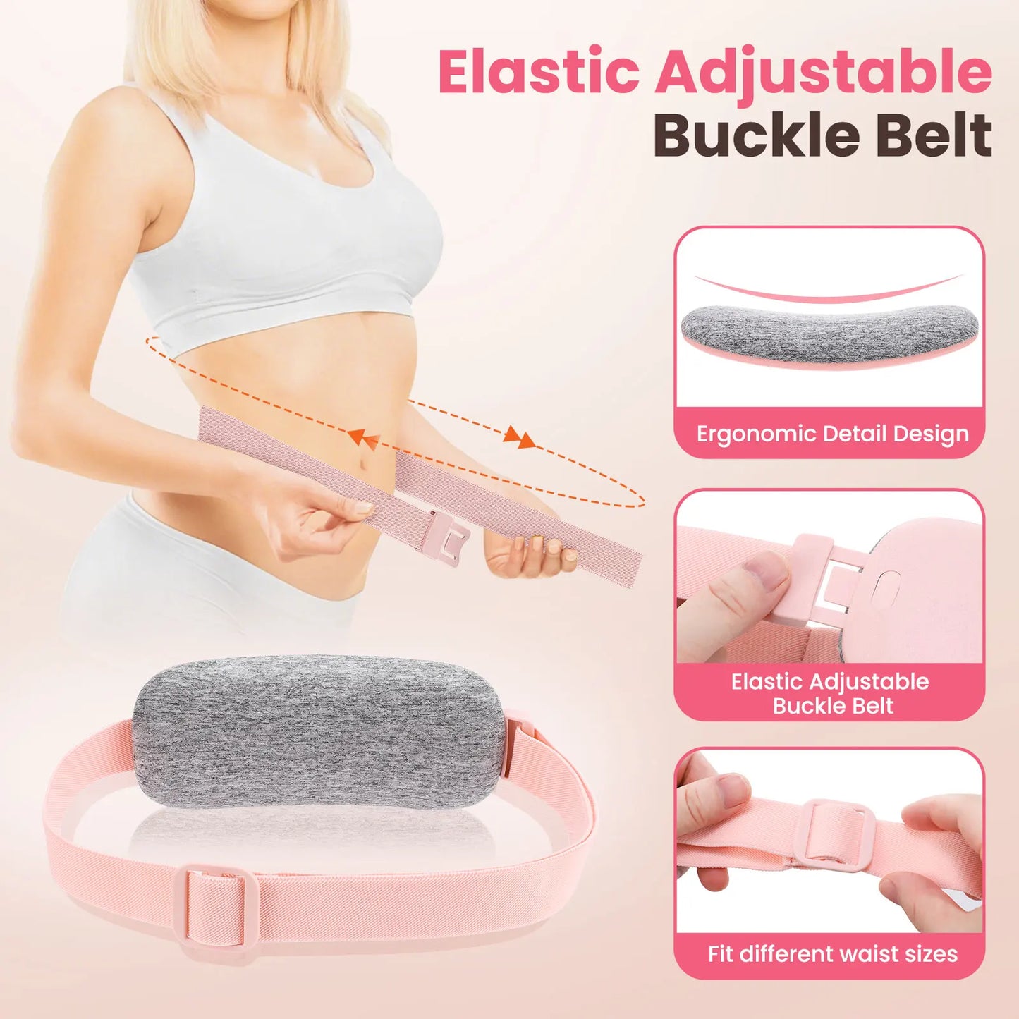 Lady Menstrual Heating Pad Warm Palace Belt Relieve Menstrual Pain Hot Compress Massager Uterus Cold Dysmenorrhea Relieving Belt
