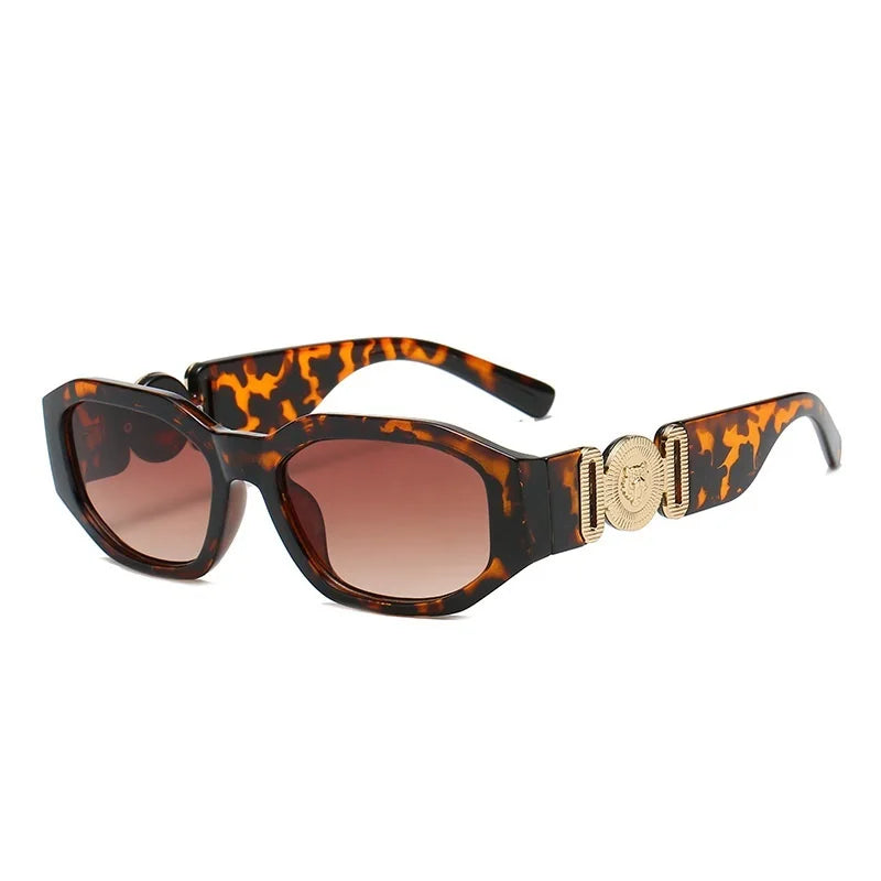LONSY Fashion Square Sunglasses Woman Brand Design Black Gradient Sun Glasses Female Big Frame Retro Vintage Oculos De Sol UV400