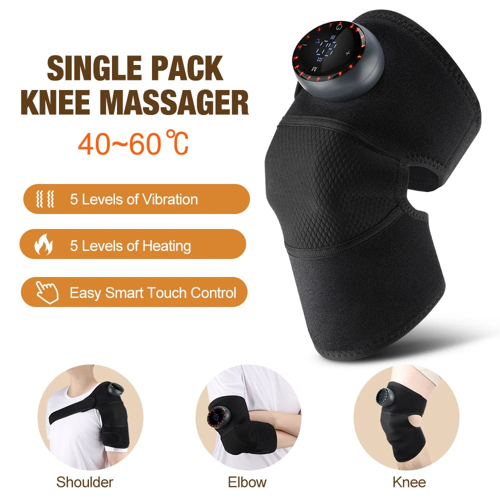 5-gear Electric Heating Knee Protection Massage Warm Compress Joint Protection Neck Shoulder Knee Vibration Pressing Intelligent