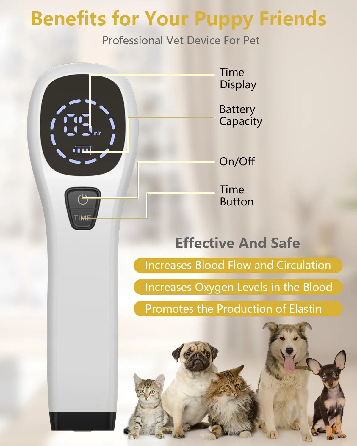 2x808nm Laser Human/Vet Device with LED Display Joint&Muscles Pain Relief for Infrared Light LLLT Physiotherapy Equipment