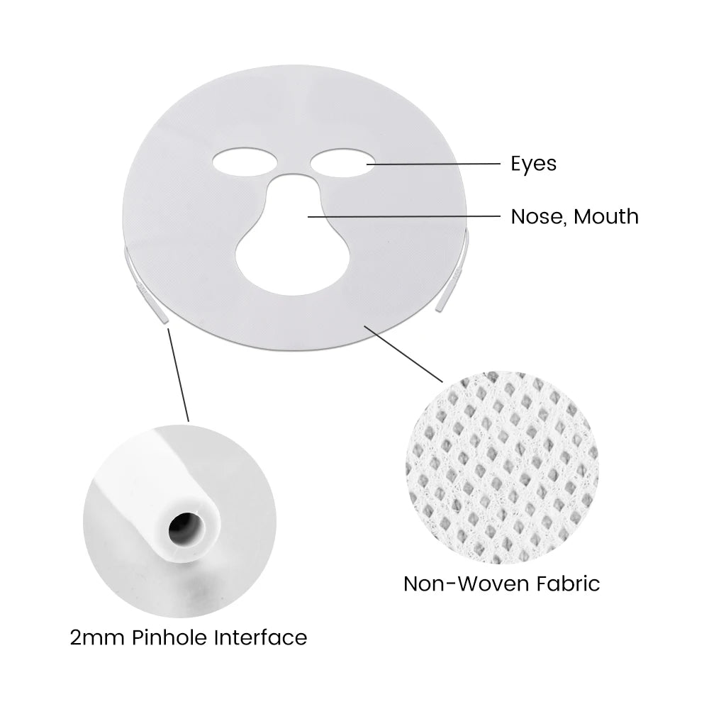 Facial Electrode Pads Gel Non-woven Patch Self-adhesive Acupuncture Physiotherapy Electric Massager Digital Therapy Machine