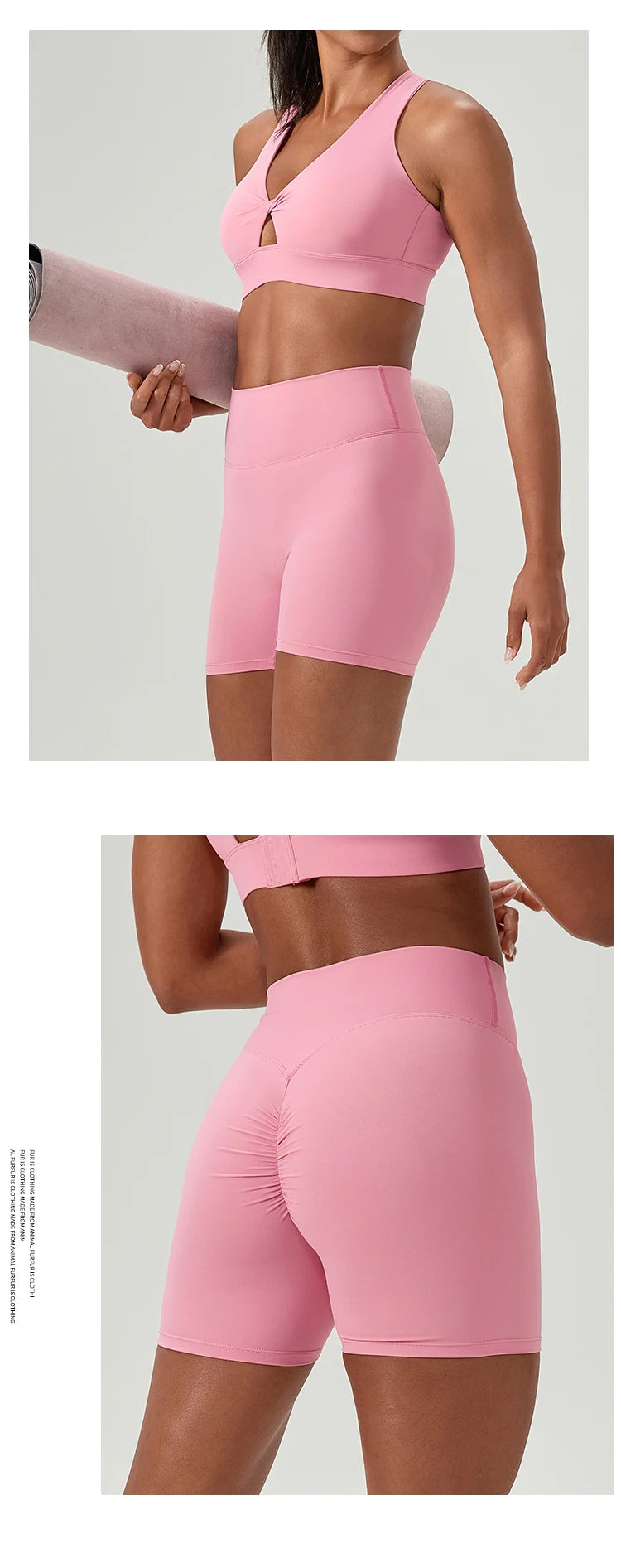2 Pieces Women Yoga Set High Waist Elastic Running Shorts Bra Tops Gym Suit Summer Running Fitness Workout Clothes