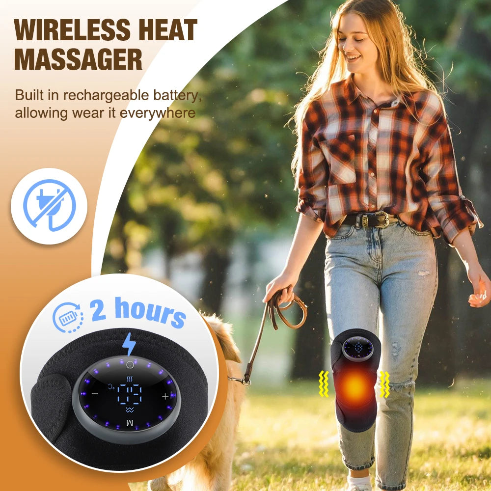 5-gear Electric Heating Knee Protection Massage Warm Compress Joint Protection Neck Shoulder Knee Vibration Pressing Intelligent