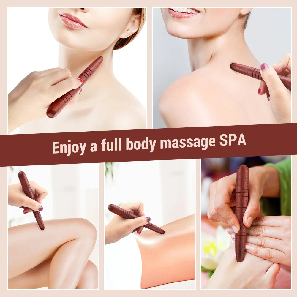 Wooden Foot Spa Physiotherapy Reflexology Thai Foot Massage Massage Stick Tool Meridian Pen Foot Acupoint Massage Tools