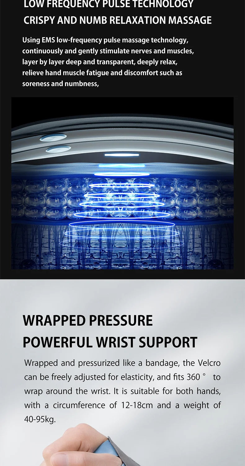 Heated Wristband For Tendonitis Heated Wrist Massager TFCC Strain,Sprain Sports Wrist Guard Preventing Muscle Strains