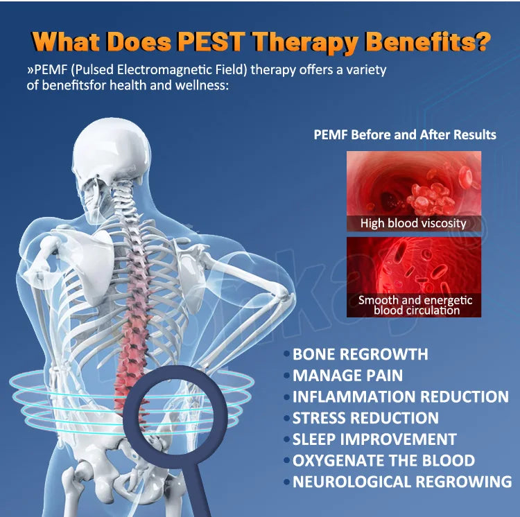 Pemf Magnetic Therapy Device Mat Physio Magneto Therapy Machine Pemf Loop Devices Pain Relief Arthritis Sciatica Neuralgia