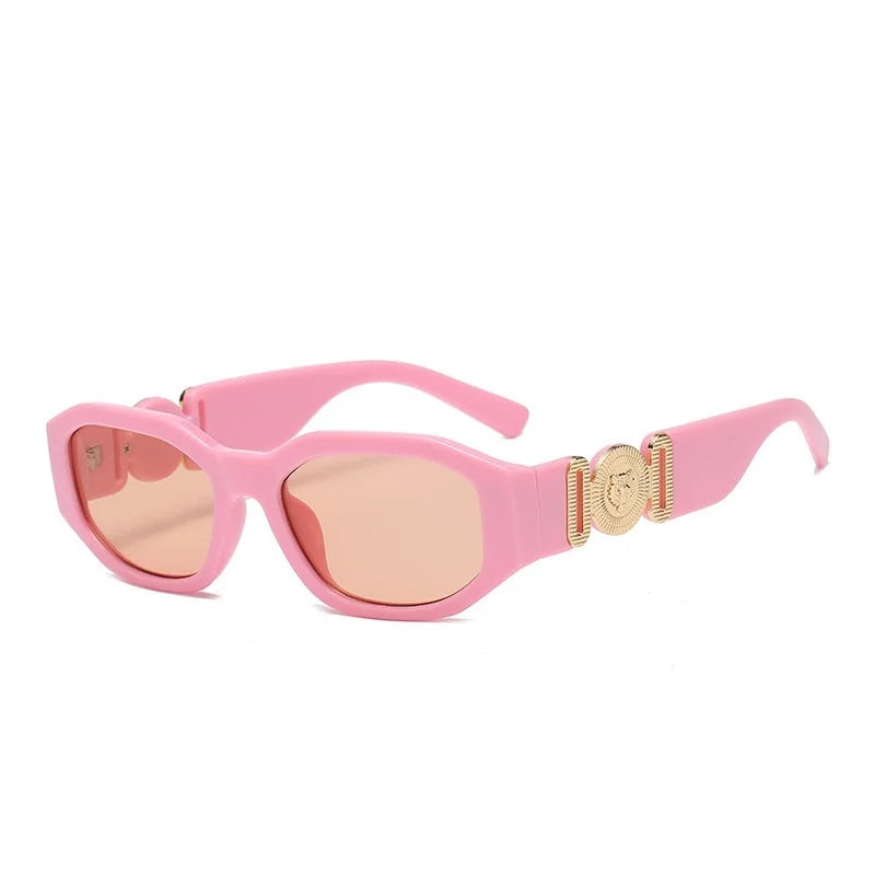 LONSY Fashion Square Sunglasses Woman Brand Design Black Gradient Sun Glasses Female Big Frame Retro Vintage Oculos De Sol UV400