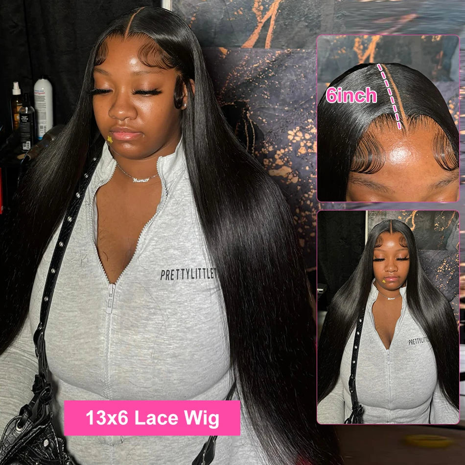 Rosabeauty 30 40 Inch Straight Human Hair Wigs Hd Lace Wig 13x6 Human Hair Bone Straight Lace Frontal Human Hair Wigs For Women
