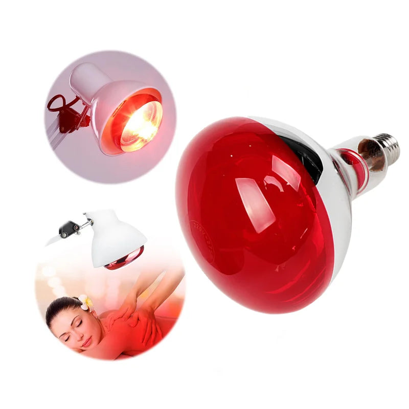 275W Infrared Physiotherapy Lamp Massage Therapy Red Bulb for Body Neck Ache Arthritis Muscle Heat Lamp Joint Pain Anti Aging