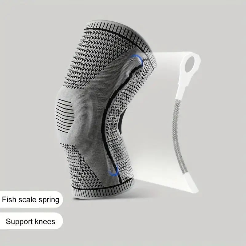 Non-Slip Knee Support Brace with Patella Gel Pad Stabilizers Comfort-Fit Compression Sleeve for Arthritis, Sports