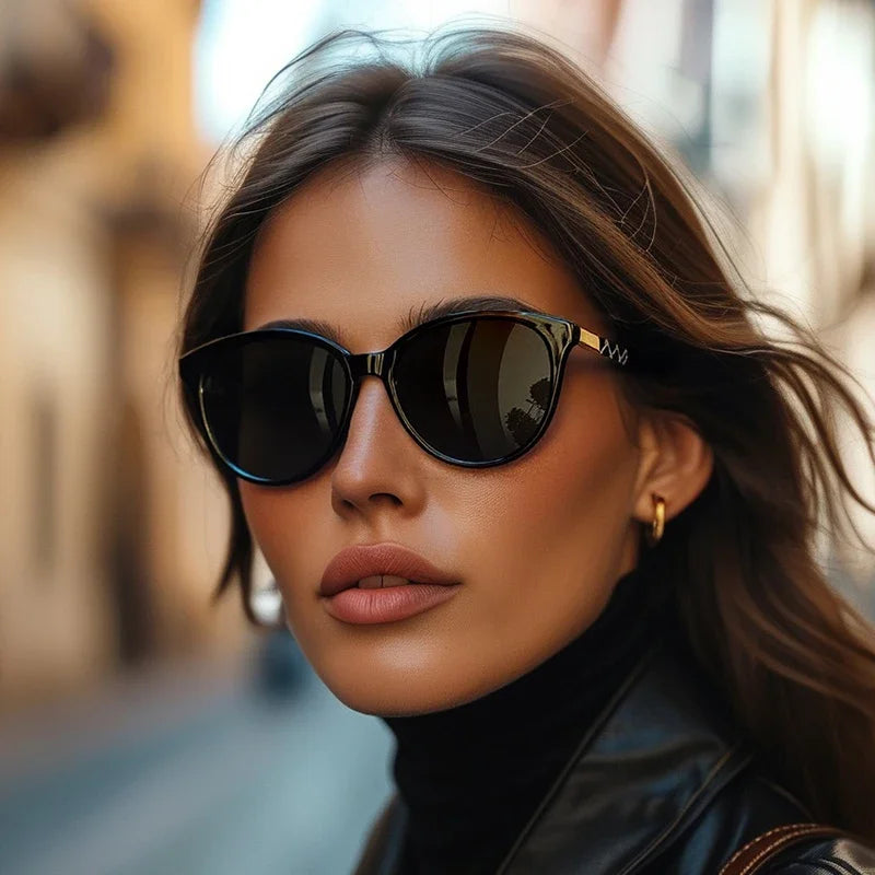 Luxury Designer Fashion Brand Polarized Sunglasses Women 2025 New Trendy Outdoor Shades Glasses Summer Travel Party Sunglasses