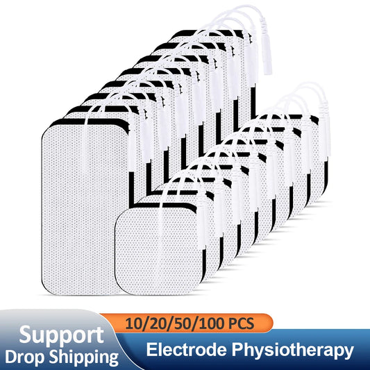 Physiotherapy Tens Electrode Pads Conductive Gel Therapeutic Pulse Pressure Electrical Compex Muscle Stimulator Massage Patches