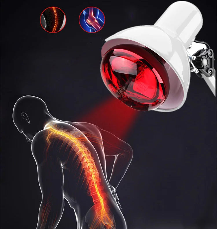 275W Infrared Physiotherapy Lamp Massage Therapy Red Bulb for Body Neck Ache Arthritis Muscle Heat Lamp Joint Pain Anti Aging